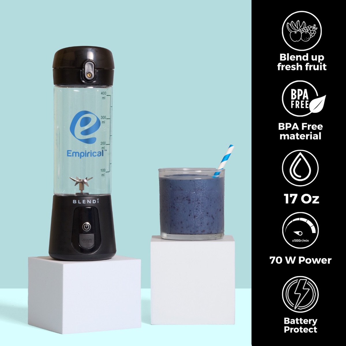 BLENDi Mélangeur portatif original BLENDi™ 17oz - BP03 White