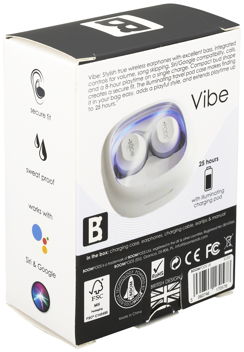 Boompods Boompods™ Vibe Earbuds - EL222 White