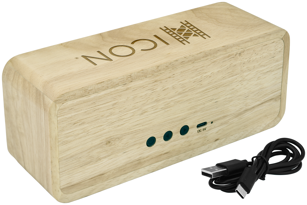 Enceinte sans fil en bois TWS FSC 10 W - EL225 Wood