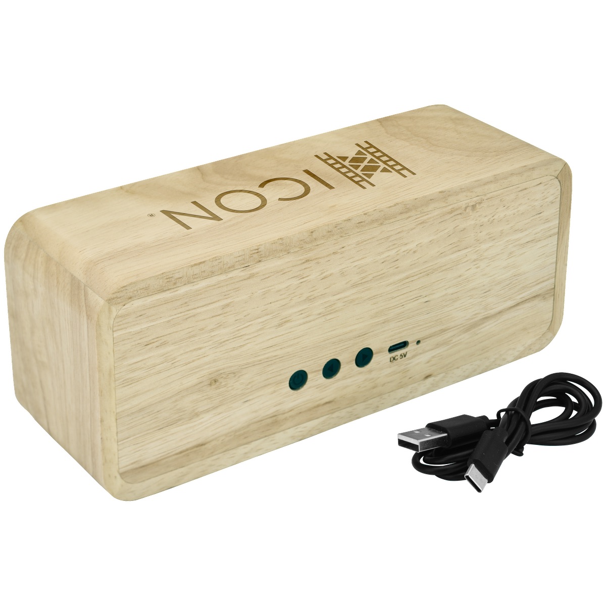 Enceinte sans fil en bois TWS FSC 10 W - EL225 Wood