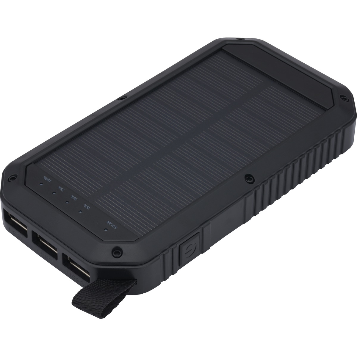 Banque d'alimentation LED solaire à trois ports - EL227 Black