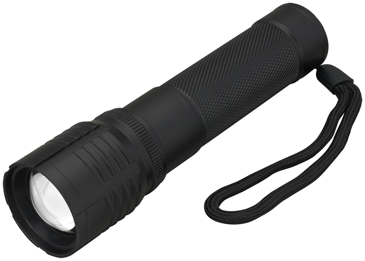 Rechargeable 10W P50/COB Flashlight - FL211 Black