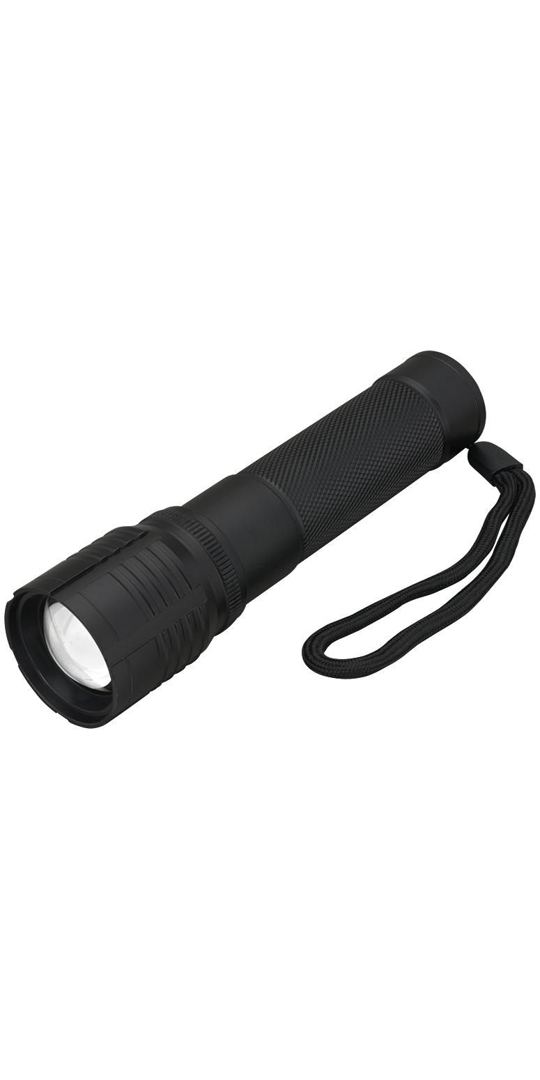 Rechargeable 10W P50/COB Flashlight - FL211 Black