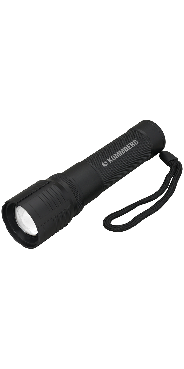Rechargeable 10W P50/COB Flashlight - FL211 Black
