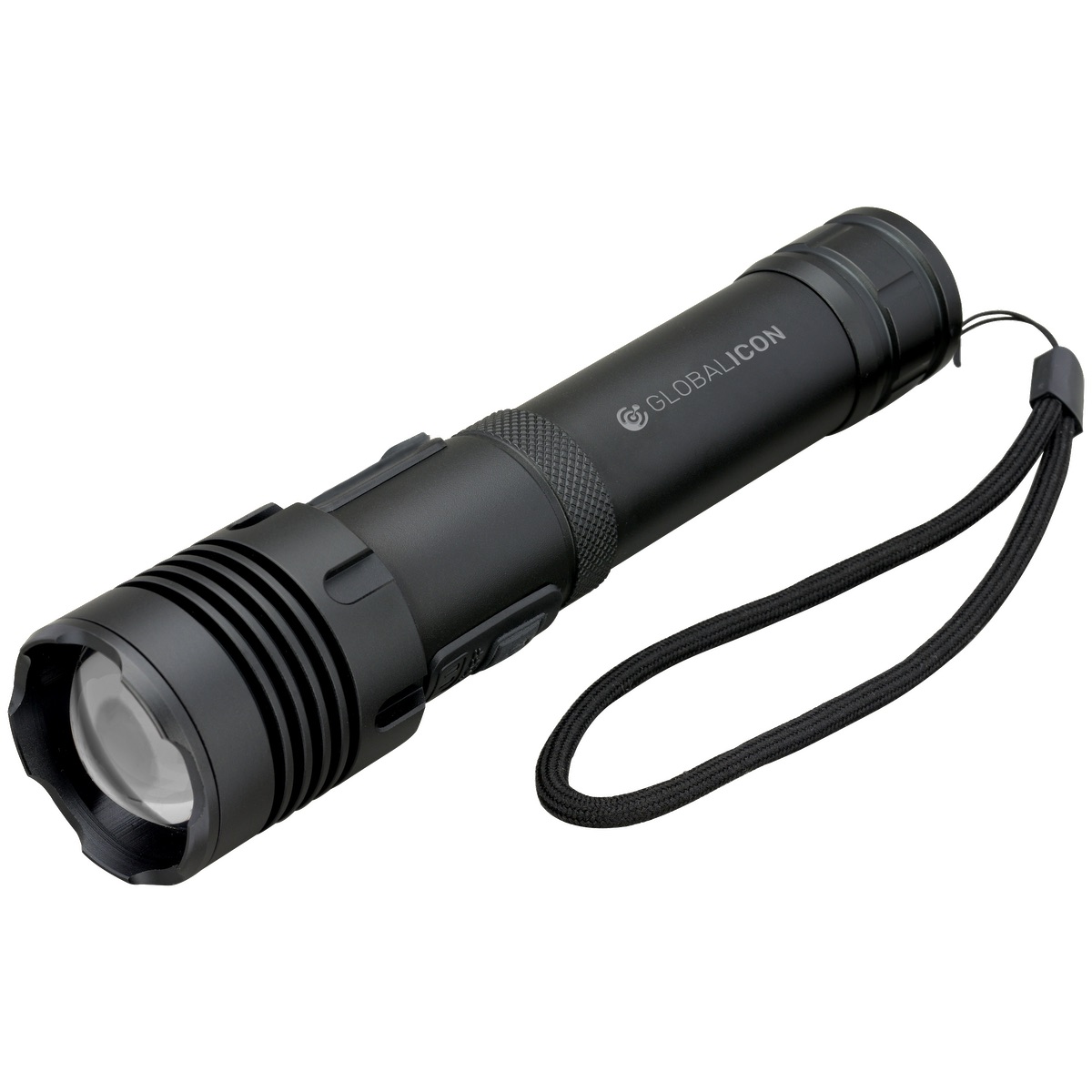 Rechargeable 15W P50/COB Flashlight - FL212 black