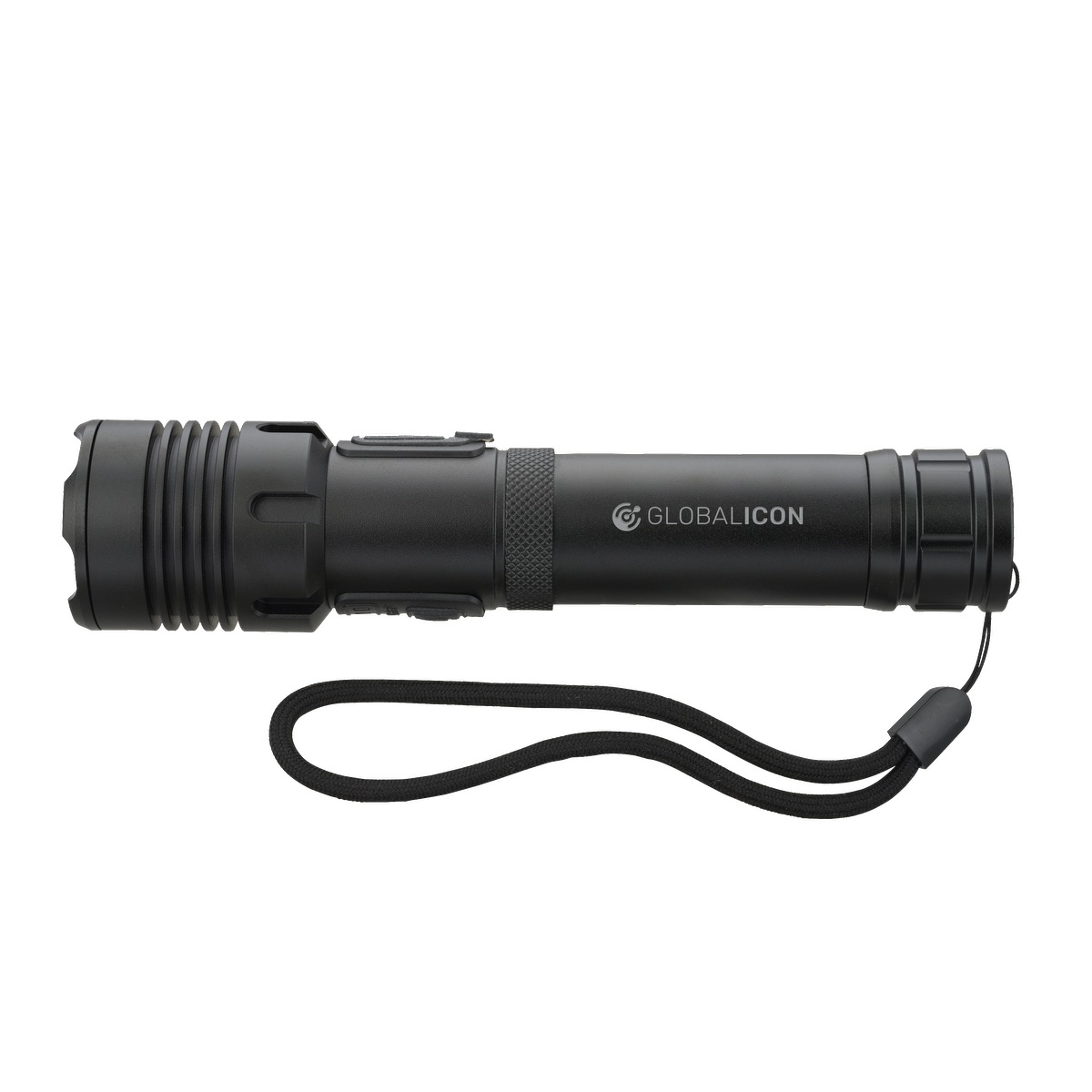 Rechargeable 15W P50/COB Flashlight - FL212 Black
