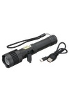 Rechargeable 15W P50/COB Flashlight - FL212 Black