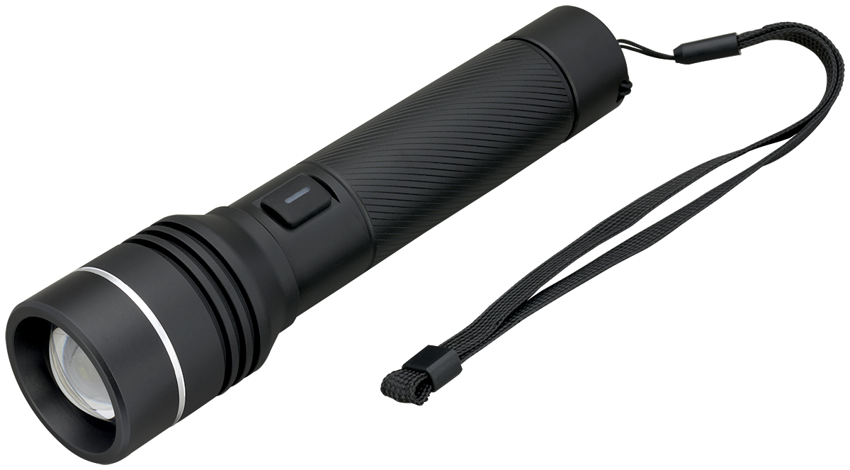 Rechargeable 15W White Laser LED Flashlight - FL213 Black