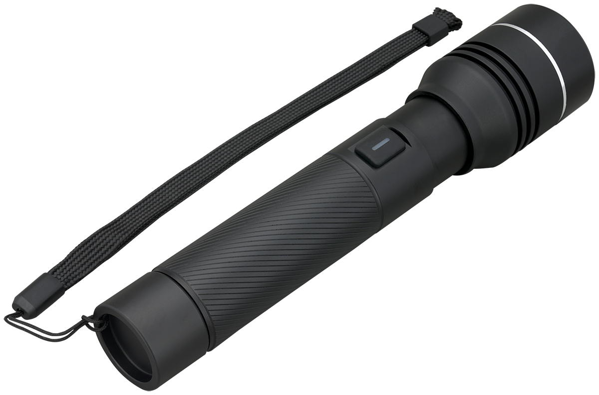 Rechargeable 15W White Laser LED Flashlight - FL213 Black