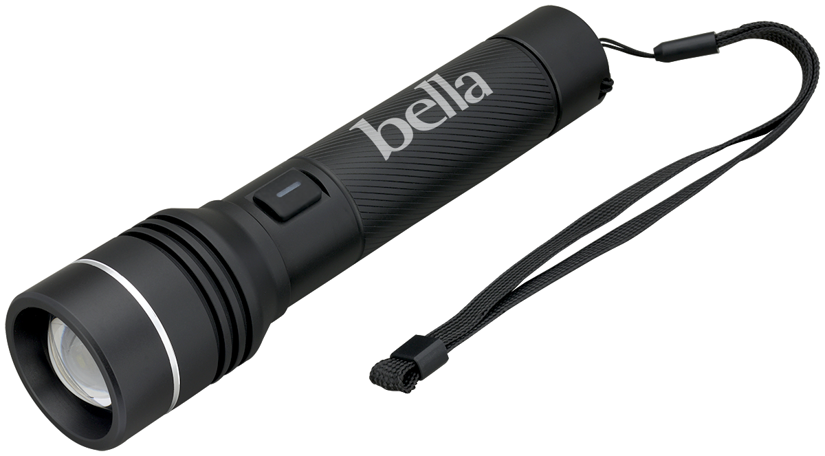 Rechargeable 15W White Laser LED Flashlight - FL213 Black