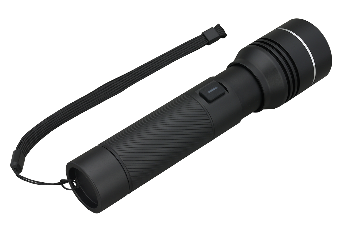 Rechargeable 20W White Laser LED Flashlight - FL214 Black