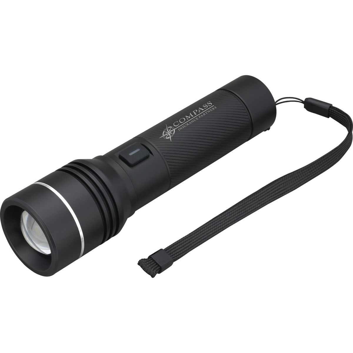 Rechargeable 20W White Laser LED Flashlight - FL214 black