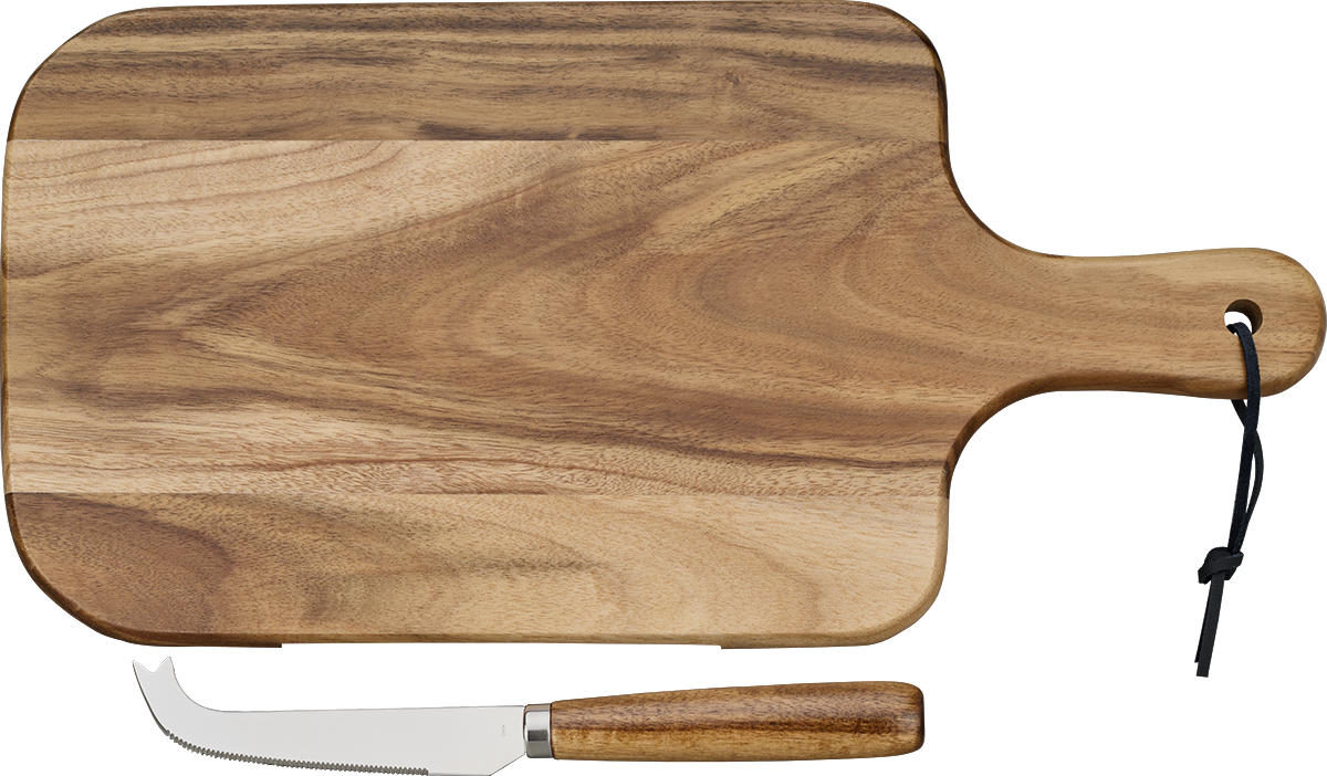 Niagara Niagara Cutlery™ Acacia Cheese Board Set - KS76 Wood