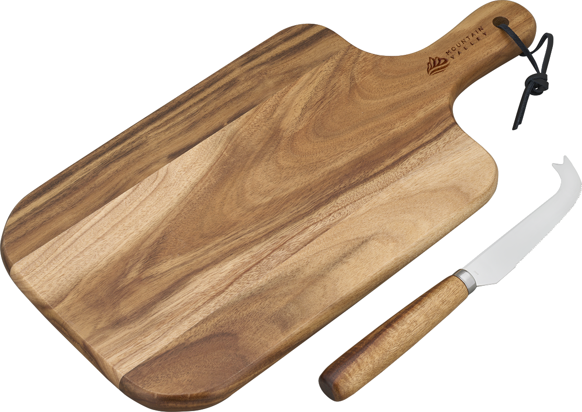 Niagara Niagara Cutlery™ Acacia Cheese Board Set - KS76 Wood