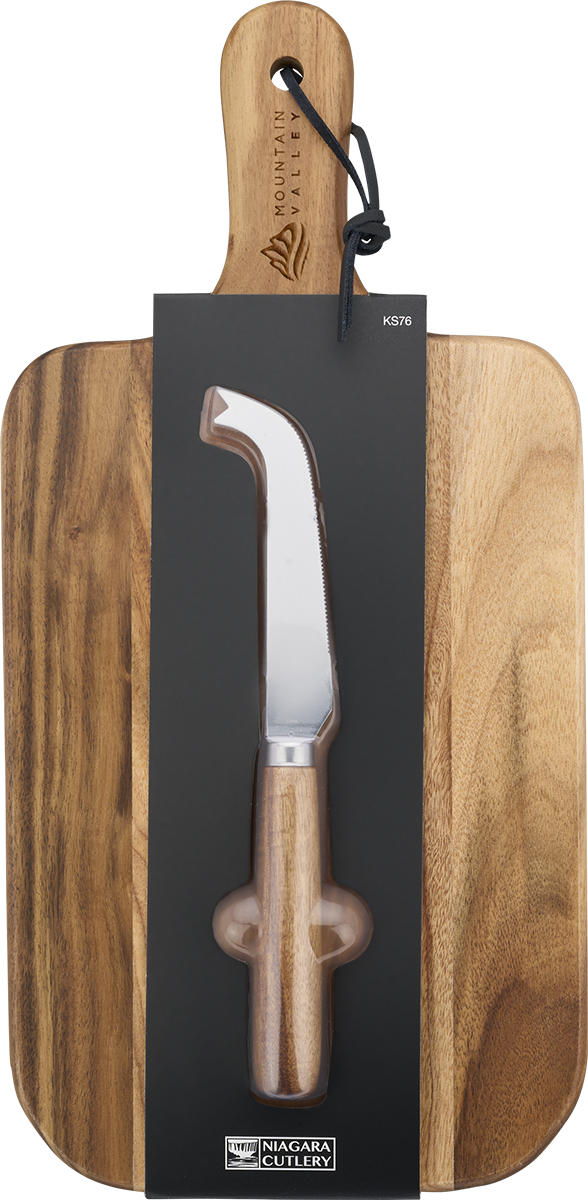 Niagara Niagara Cutlery™ Acacia Cheese Board Set - KS76 Wood