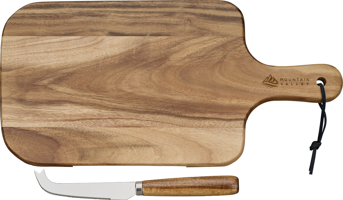 Niagara Niagara Cutlery™ Acacia Cheese Board Set - KS76 Wood