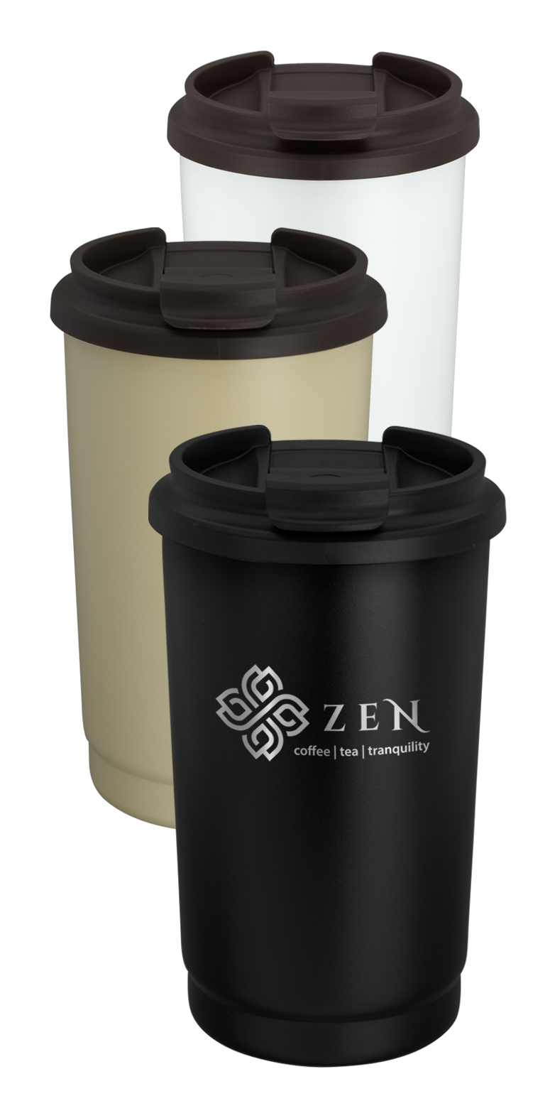 EarthTrendz Gobelet 14oz EarthTrendz™ en acier inox. recyclé - SL185PR White