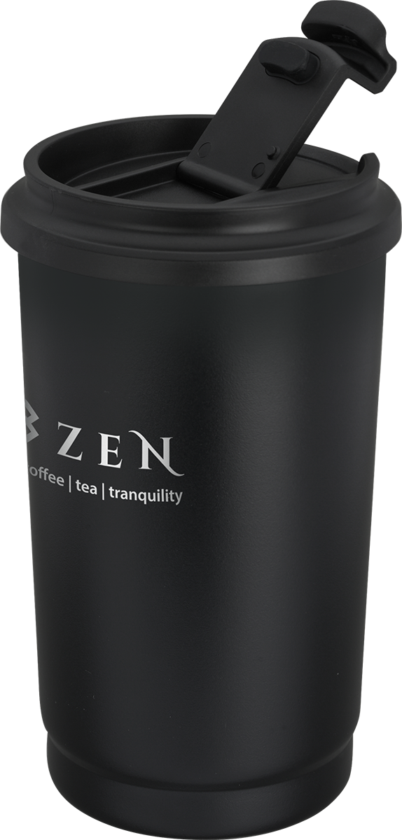 EarthTrendz Gobelet 14oz EarthTrendz™ en acier inox. recyclé - SL185PR black