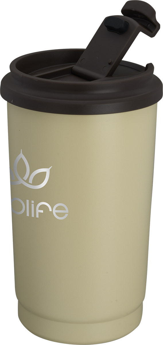 EarthTrendz Gobelet 14oz EarthTrendz™ en acier inox. recyclé - SL185PR tan