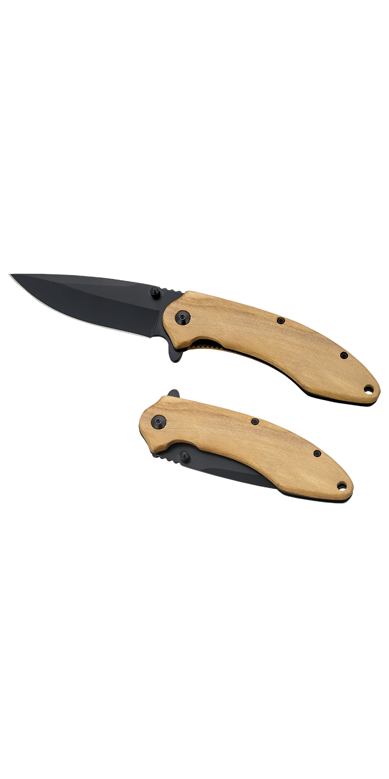 Spire Folding Knife - WH26 Wood