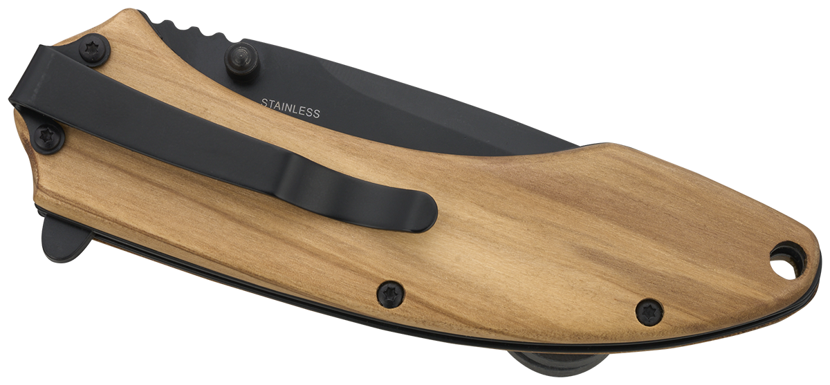 Spire Folding Knife - WH26 Wood