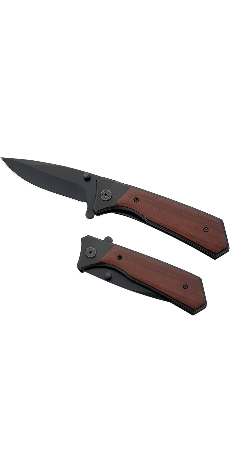 Honed Folding Knife - WH28 Wood