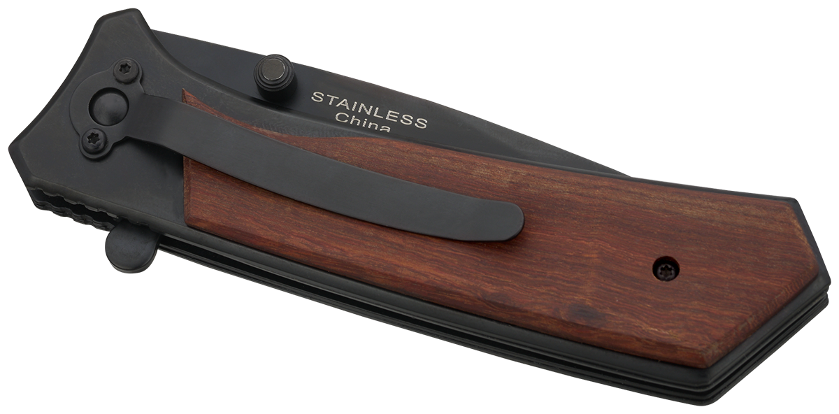 Honed Folding Knife - WH28 Wood