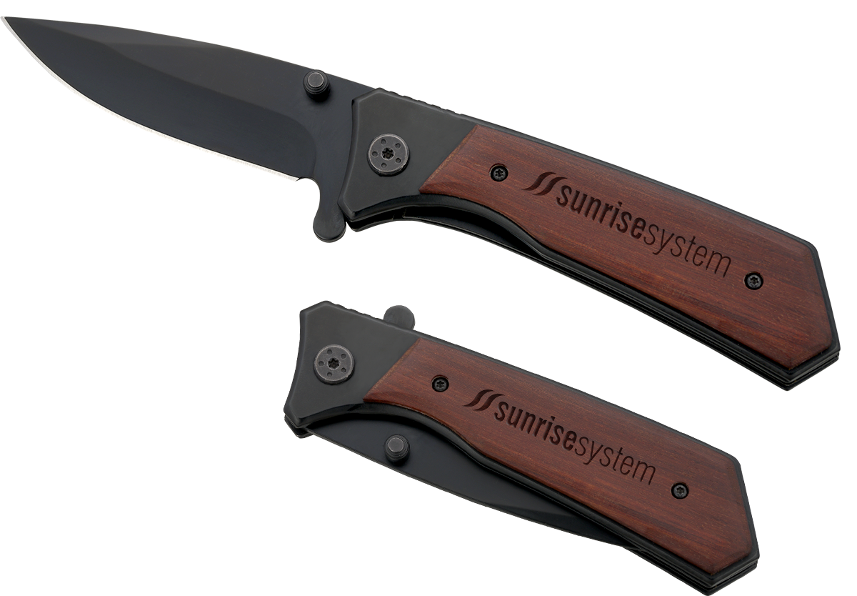 Honed Folding Knife - WH28 Wood