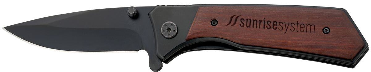 Honed Folding Knife - WH28 Wood