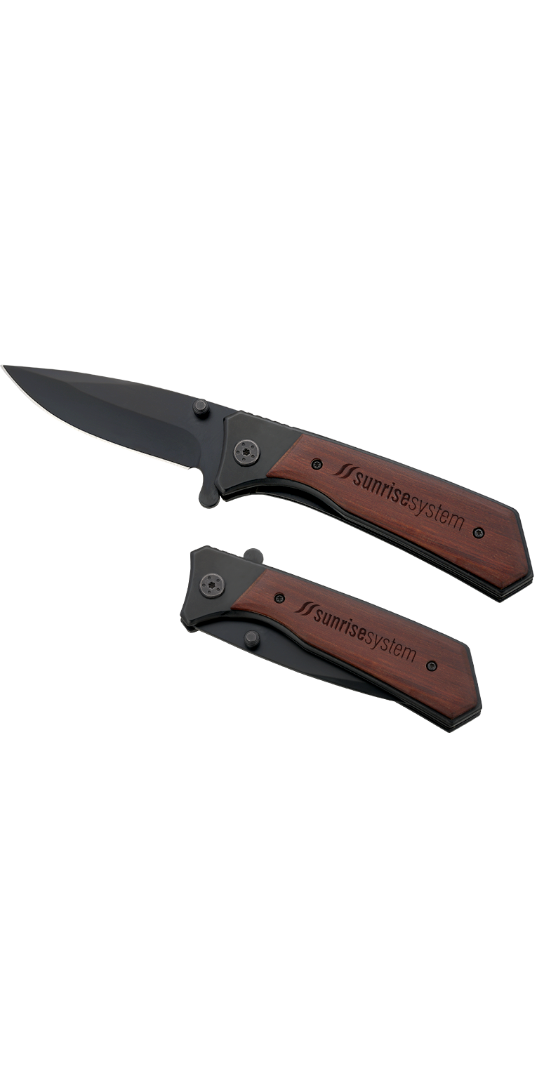 Honed Folding Knife - WH28 Wood