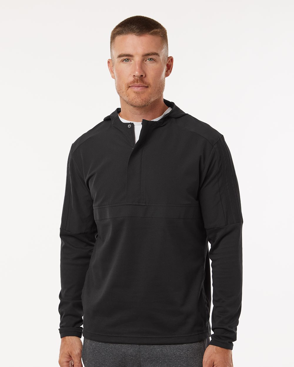 Adidas Men's Half-Zip Hooded Anorak - A607
