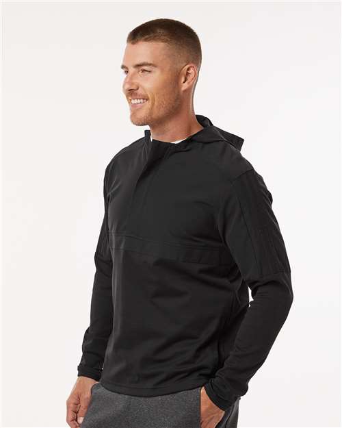 Adidas Men's Half-Zip Hooded Anorak - A607 Black