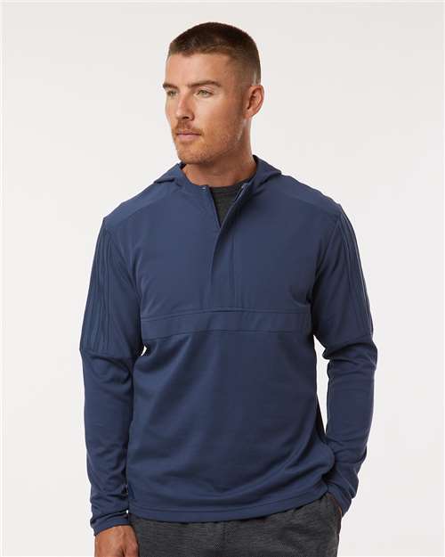 Adidas Men's Half-Zip Hooded Anorak - A607 Crew Navy