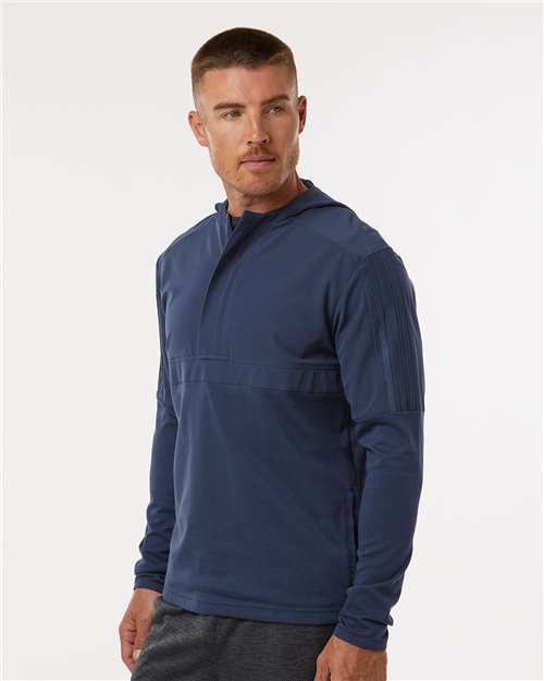Adidas Men's Half-Zip Hooded Anorak - A607 Crew Navy