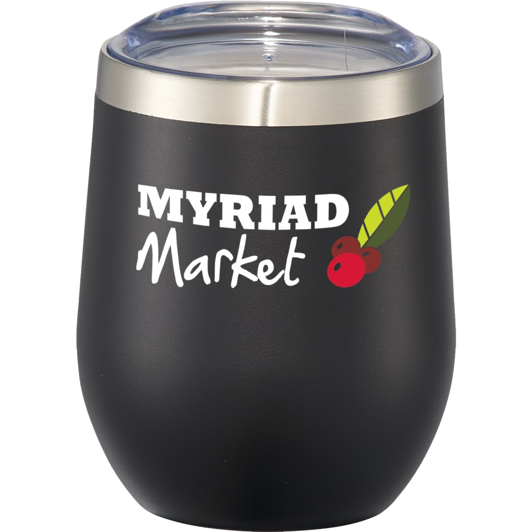 Corzo Tasse isolée sous vide en cuivre 12oz - 1625-53 Black