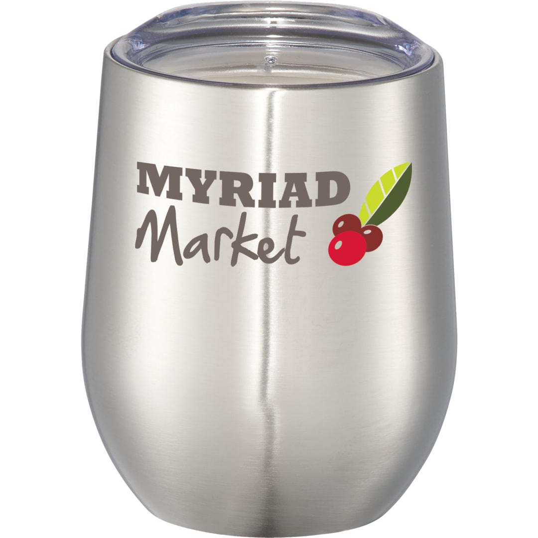 Corzo Tasse isolée sous vide en cuivre 12oz - 1625-53 Silver