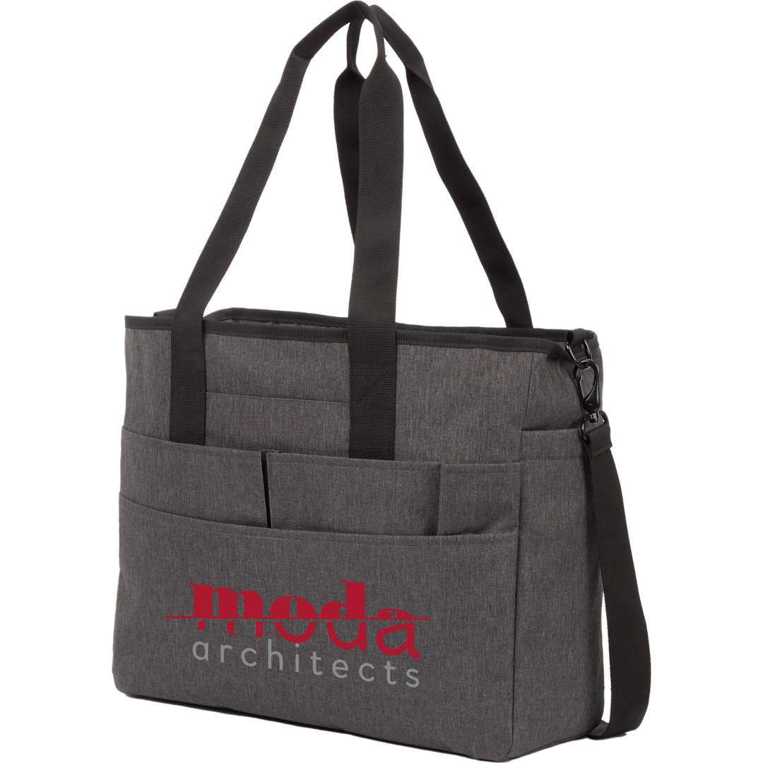 Multi-Pocket Laptop Tote - 3850-55 Gray