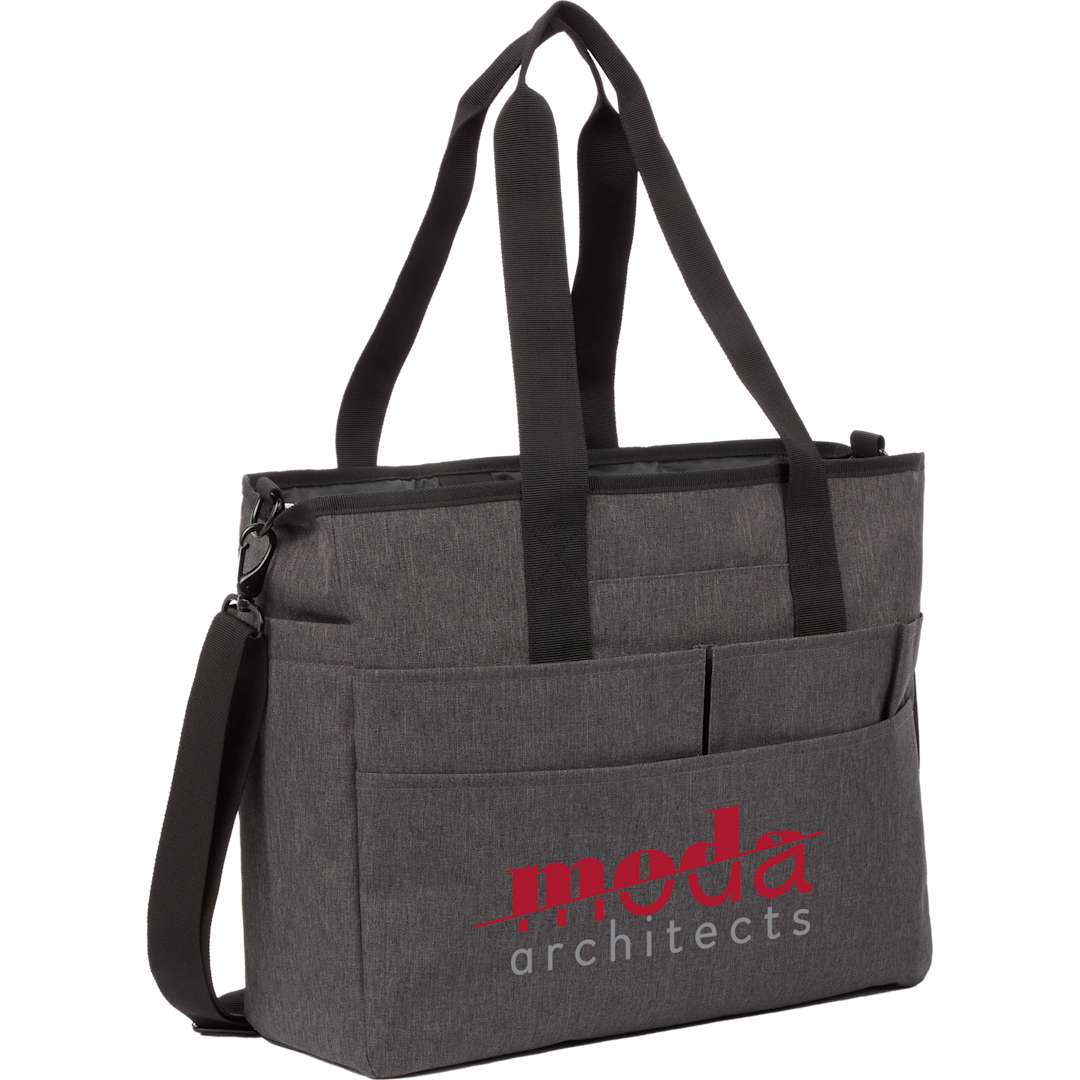 Multi-Pocket Laptop Tote - 3850-55 Gray