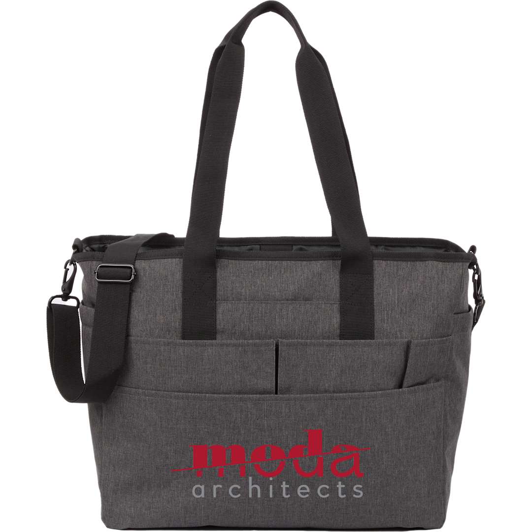Multi-Pocket Laptop Tote - 3850-55 Gray
