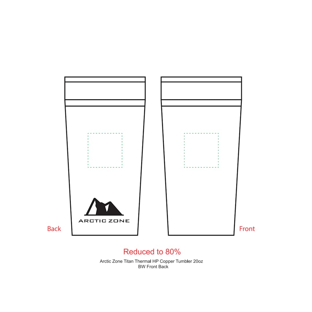 Arctic Zone Arctic Zone® Titan Thermal HP® Copper Tumbler 20oz - 1625-66 Black