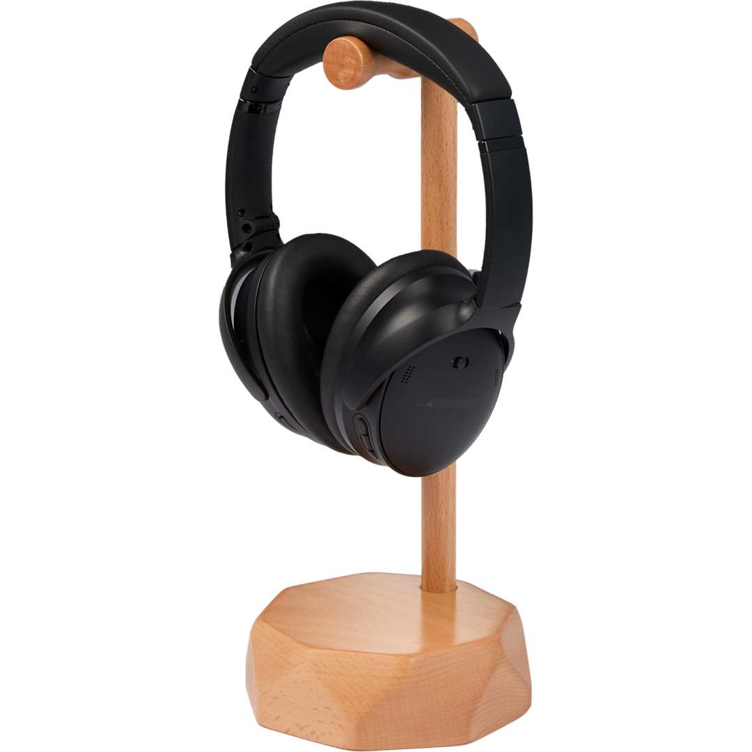 Desk Tune FSC® 100% Wood Headphone Stand - 7142-65 Brown