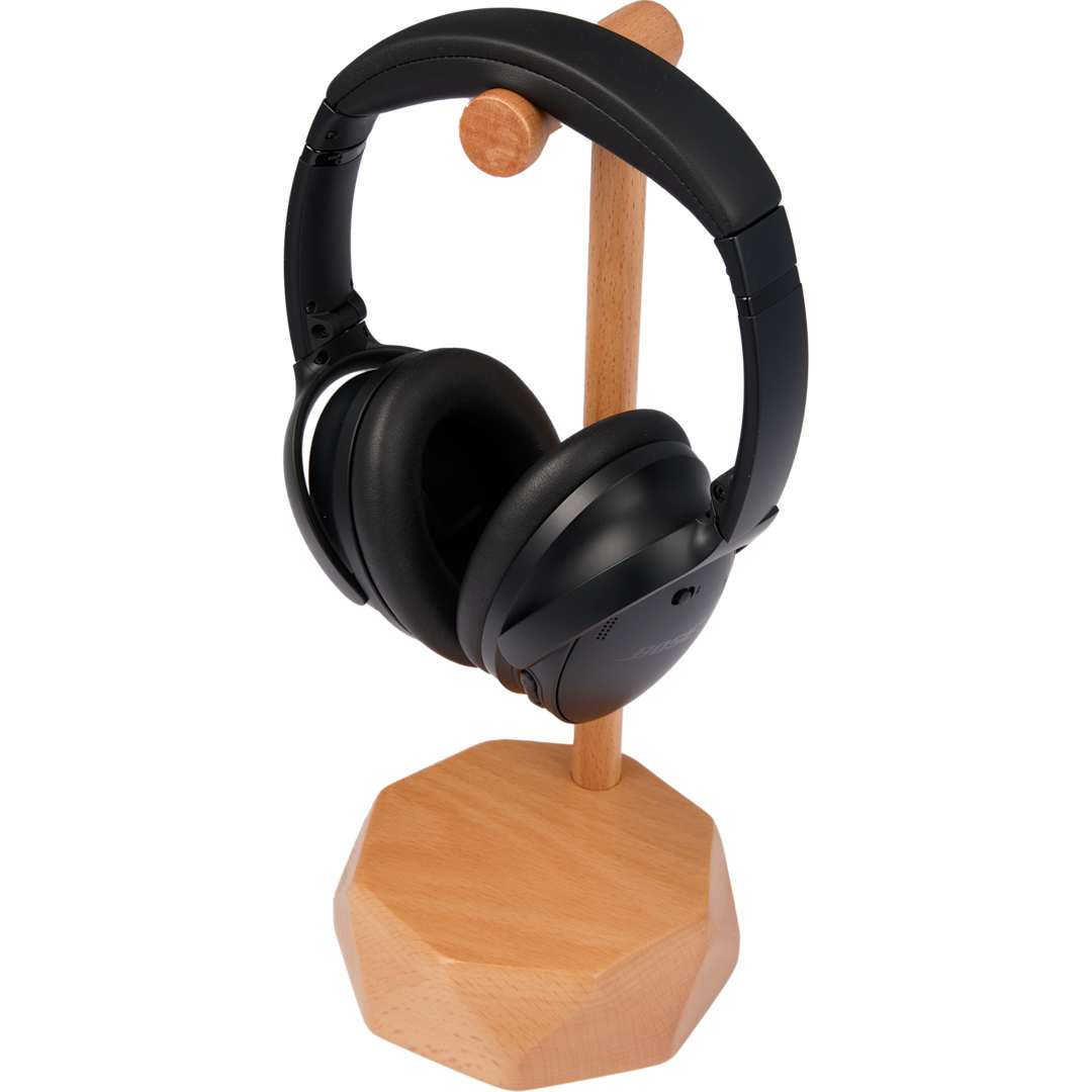 Desk Tune FSC® 100% Wood Headphone Stand - 7142-65 Brown