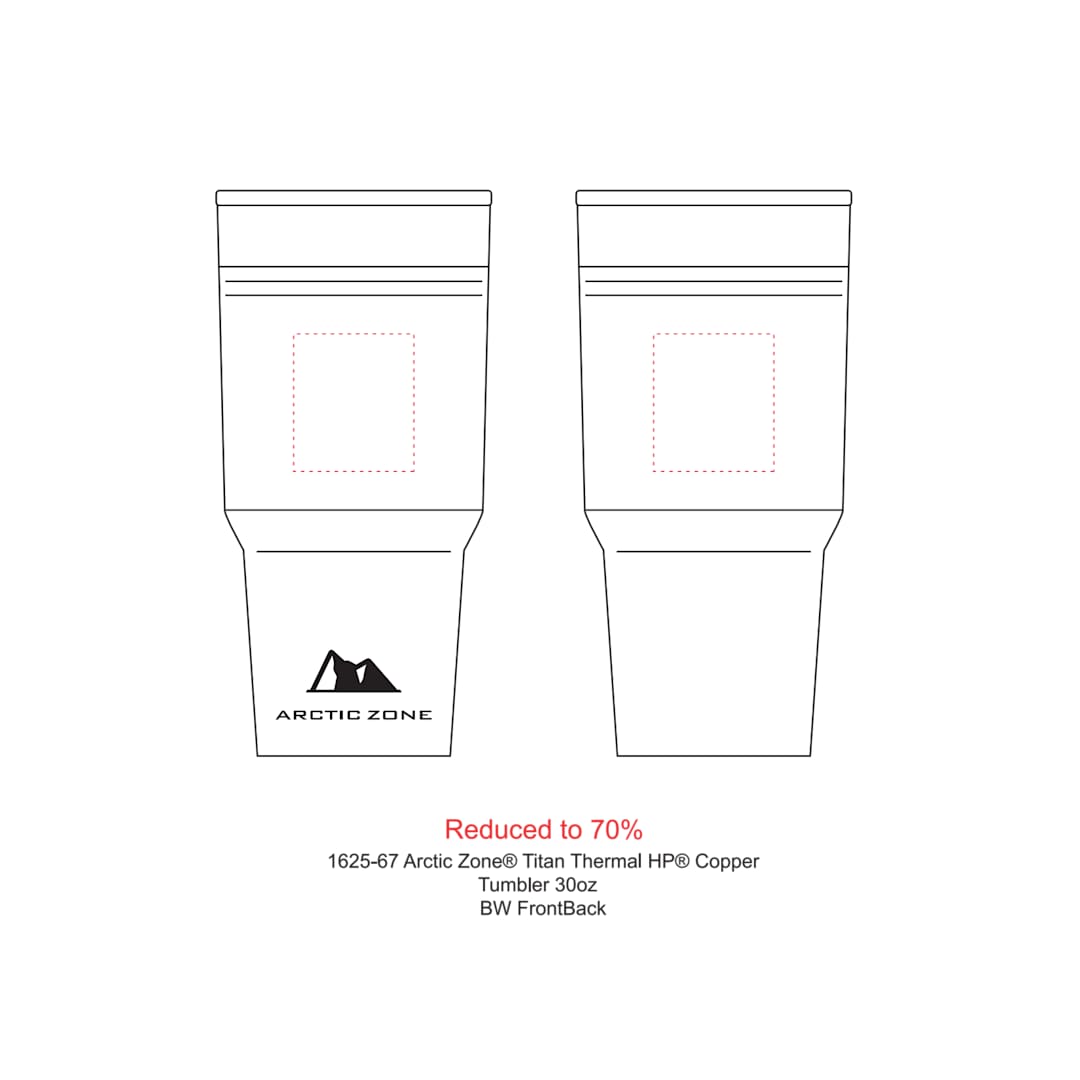 Arctic Zone Arctic Zone® Titan Thermal HP® Copper Tumbler 30oz - 1625-67 Black