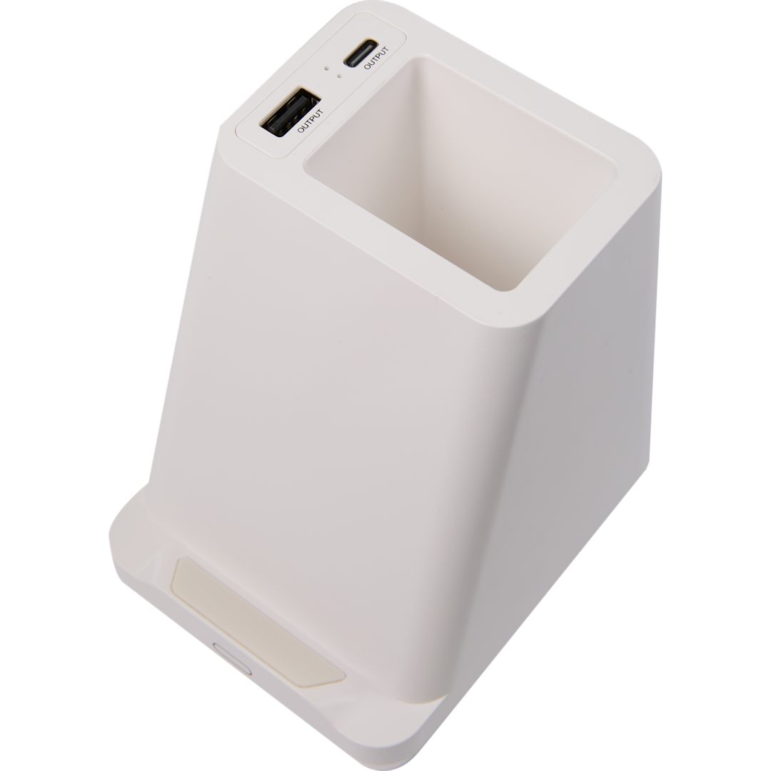 Desk Mate Organizer with Bluetooth Speaker and Hub - SM-2955 White