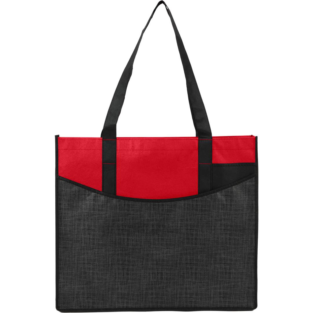 Brooke Recycled Non-Woven Convention Tote - SM-7473 Red