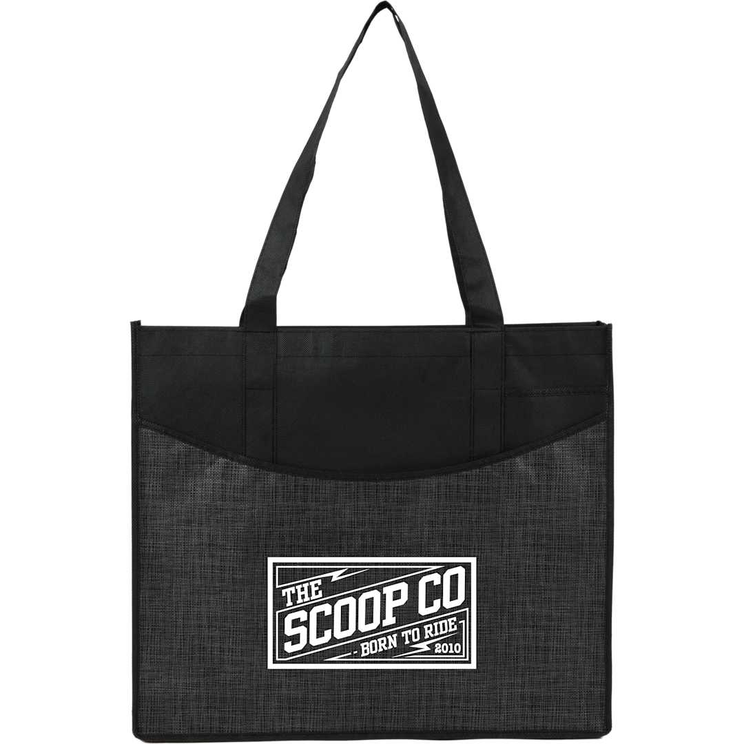 Bullet Brooke Recycled Non-Woven Convention Tote - SM-7473 Black