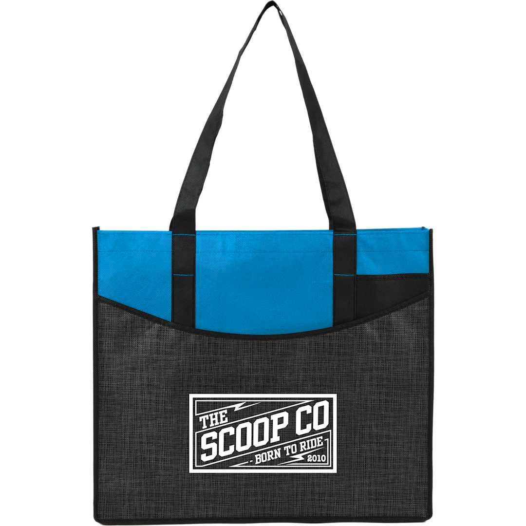 Bullet Brooke Recycled Non-Woven Convention Tote - SM-7473 Blue