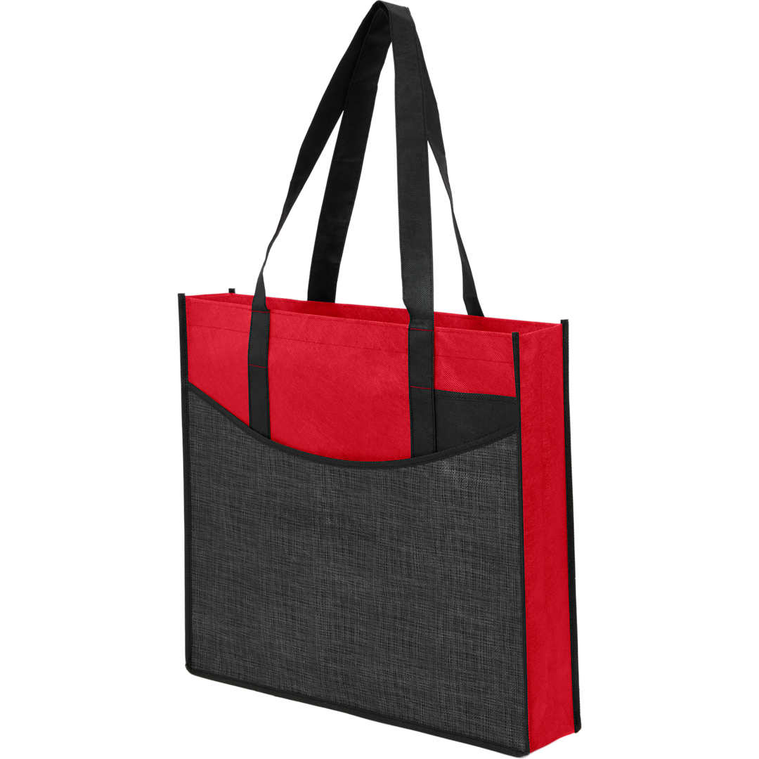 Bullet Brooke Recycled Non-Woven Convention Tote - SM-7473 Red
