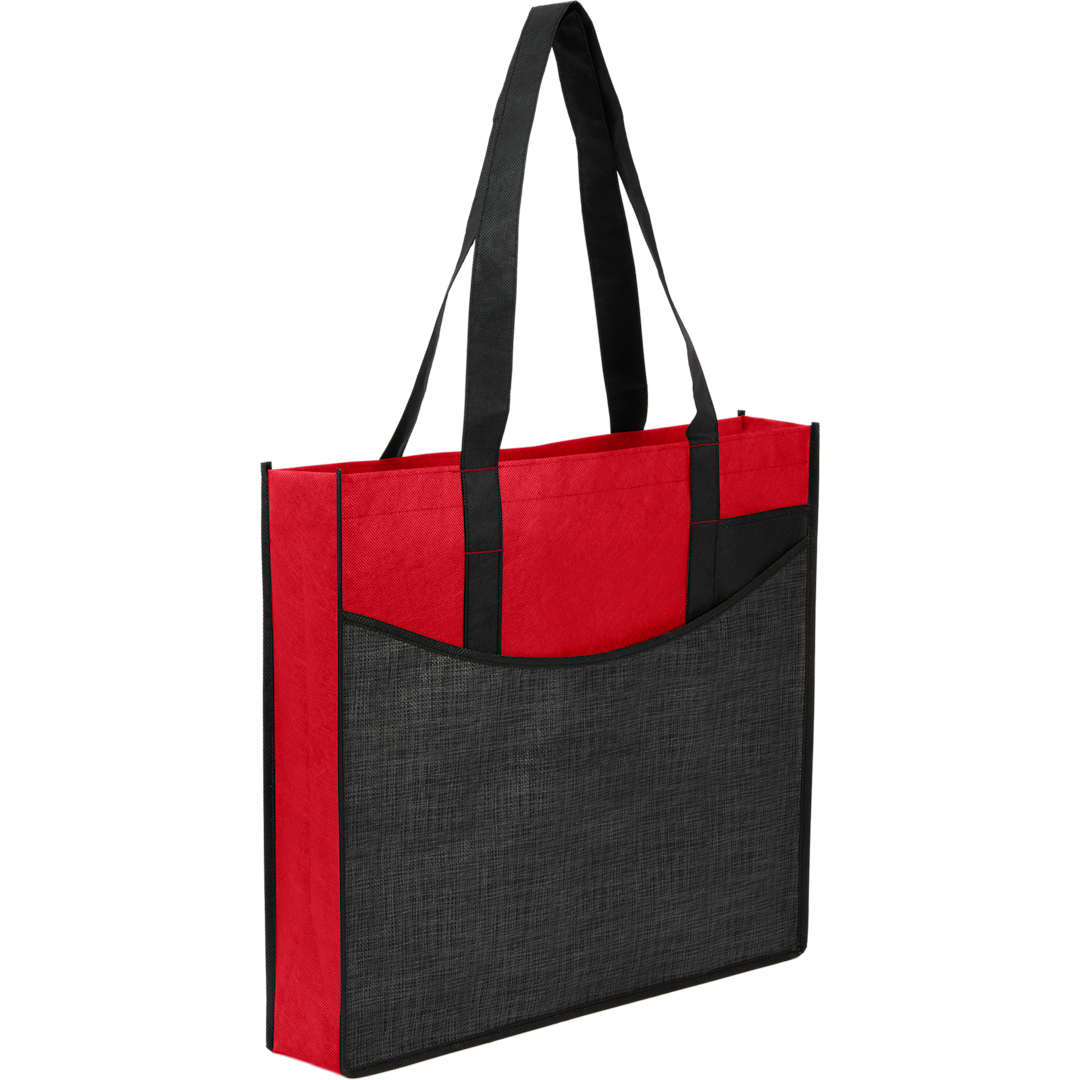 Bullet Brooke Recycled Non-Woven Convention Tote - SM-7473 Red