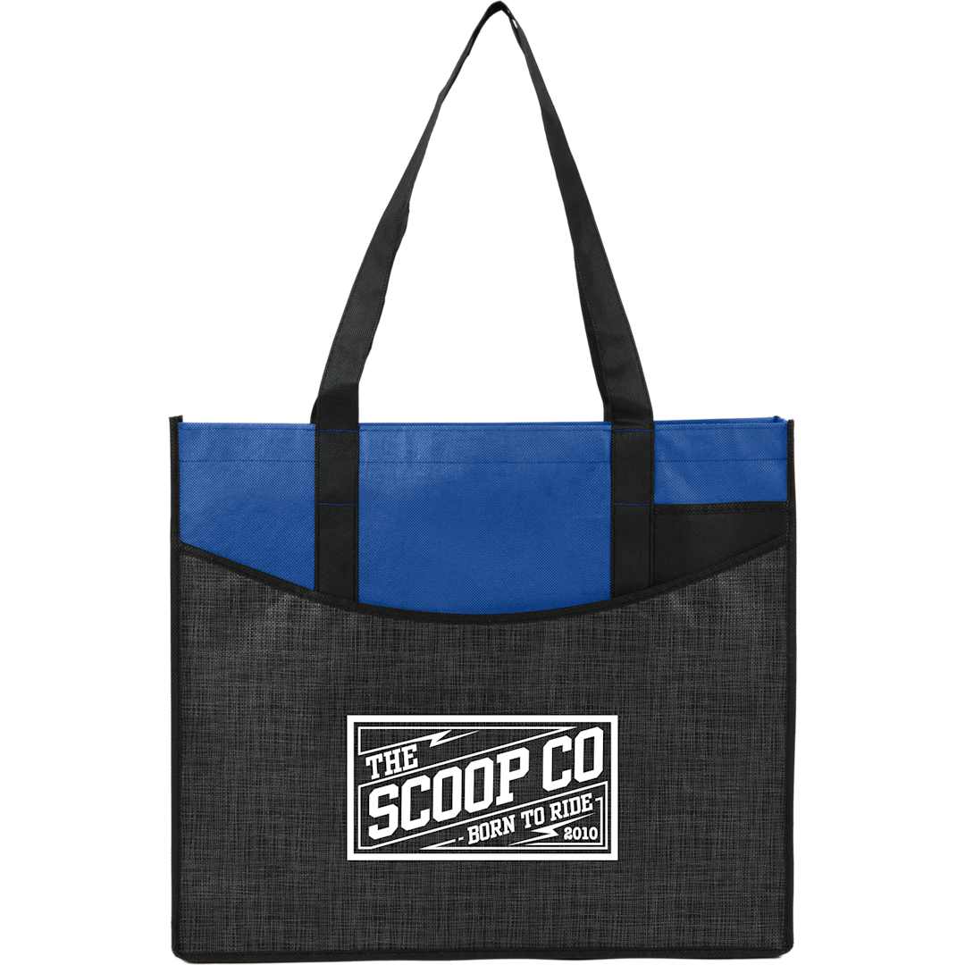 Bullet Brooke Recycled Non-Woven Convention Tote - SM-7473 Blue